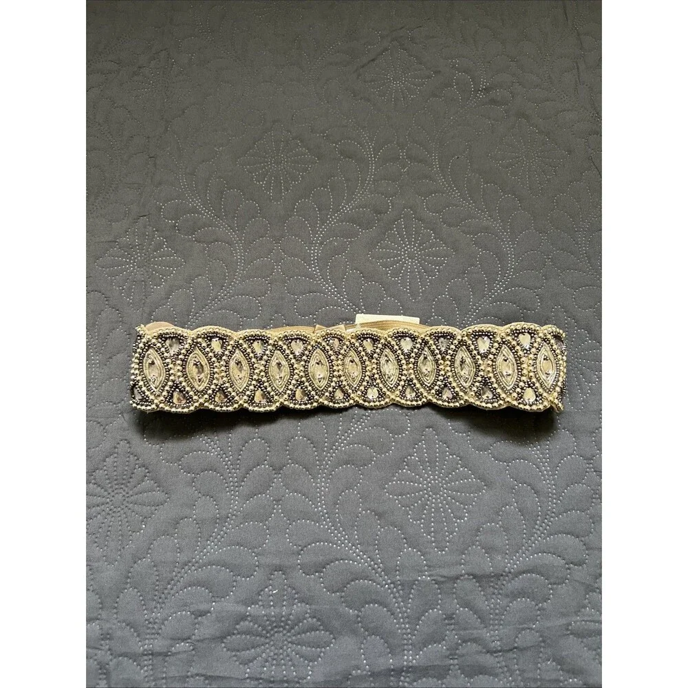 Altar'd State Gold Beaded Waist Belt